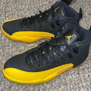 Jordan 12 retro black and university gold